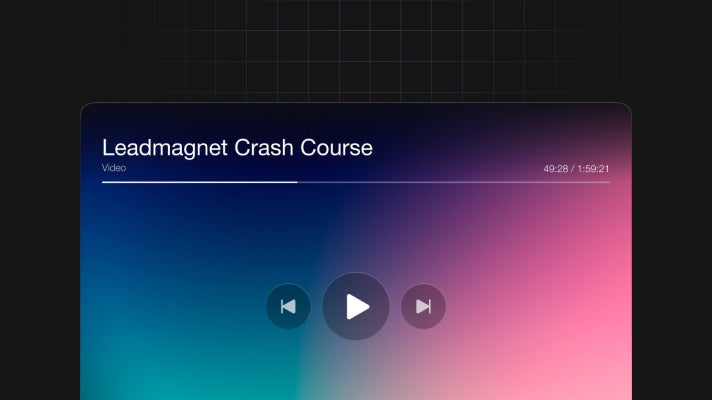 Leadmagnet Crash Course - Masterclass - Video Edition